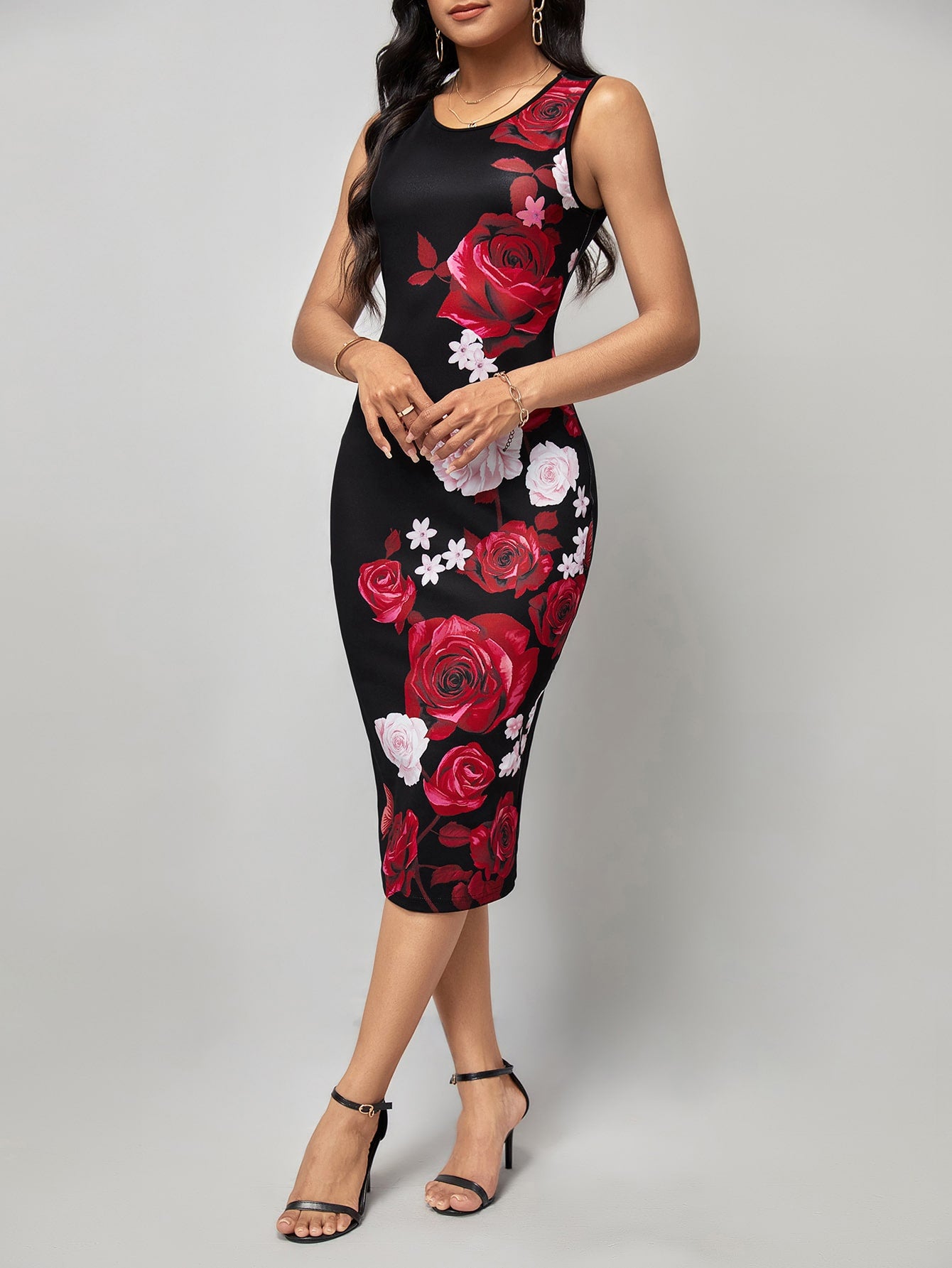 Clasi Floral Print Bodycon Dress