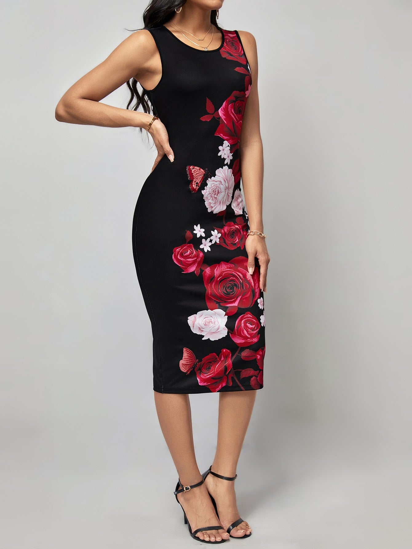 Clasi Floral Print Bodycon Dress