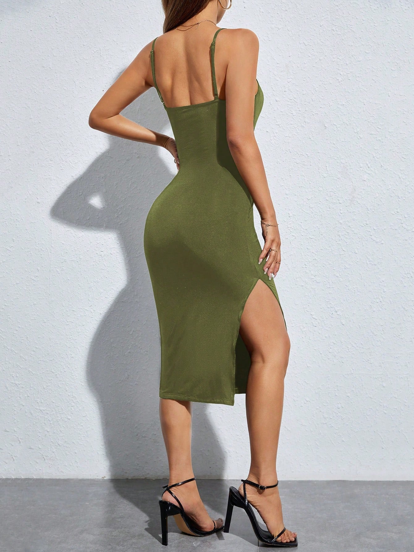 PETITE Split Thigh Cami Dress
