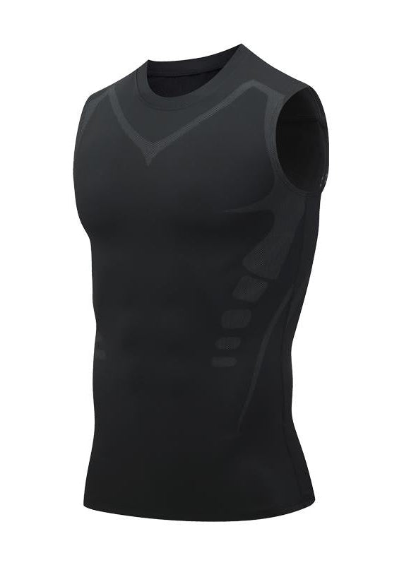 Compression Tank Top Men Gym Shirt Sleeveless Quick Dry Printing Sportswear Male