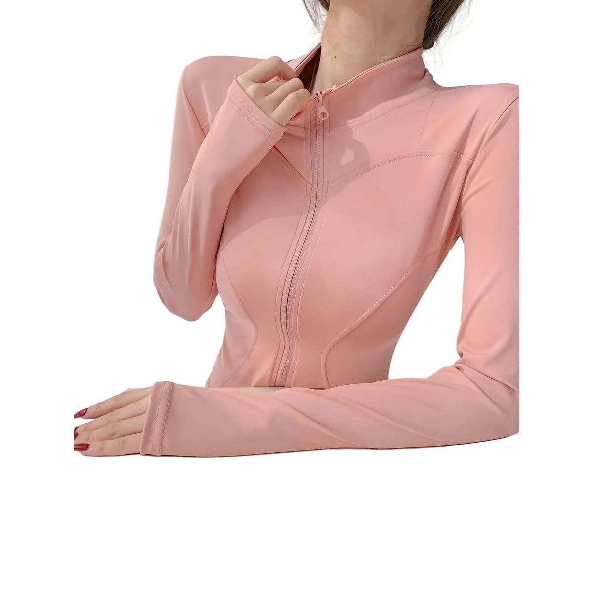 Sun Quick Drying Sports Coat Women'S Tight Top Yoga Jacket Long Sleeve Zipper Jacket Running Fitness Women'S Jacket S-3XL
