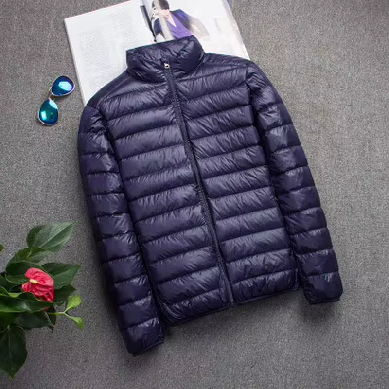 New Autumn and Winter down Jacket Men'S Fashion Hooded Super Light Warm Slim Coat down Jacket Men'S Coat