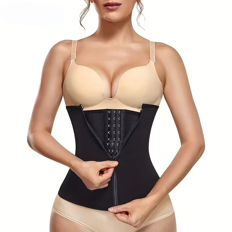 Waist Trainer Tummy Control Wrap Women Zipper Slimming Girdle Body Shaper Belt Hpt Thermo Neoprene Sauna Sweat Cincher