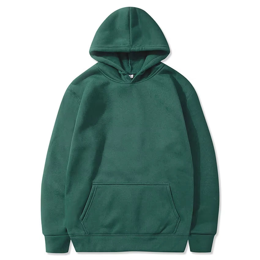 Women'S Solid Color Pocket Hoodies Sports Fitness Sweatshirts Fashionable Casual Pullovers Multi Color