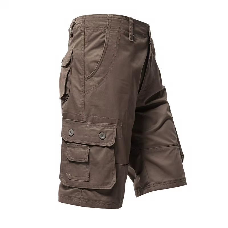 Men'S Cargo Shorts Big Size Sports Knee Shorts Classic Short Pants Streetwear Hip Hop Straight Loose Pants