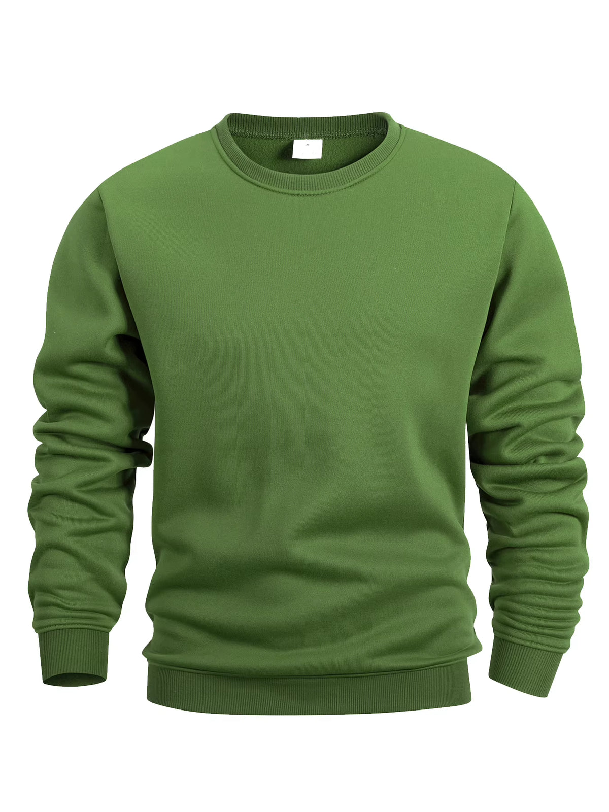 Men'S Crew Neck Sweatshirts Solid Color Sweatwear Spring Outdoor Casual Daily Long Sleeve Pullover Hoodie Man Sportswear