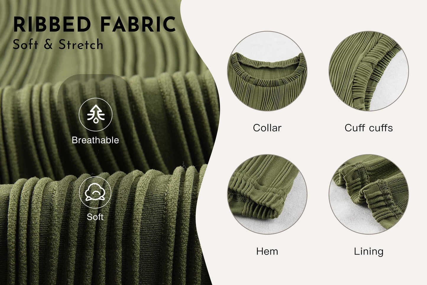 Basic Tops for Women Cap Sleeve Crewneck Textured Knit T Shirts Casual Loose Solid Ladies Blouses Spring Summer Green