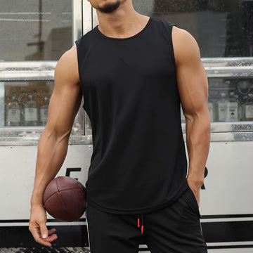 Men'S Sleeveless Sports T-Shirt Quick Drying Breathable Tank Top for Running Training Marathon Fitness Vest