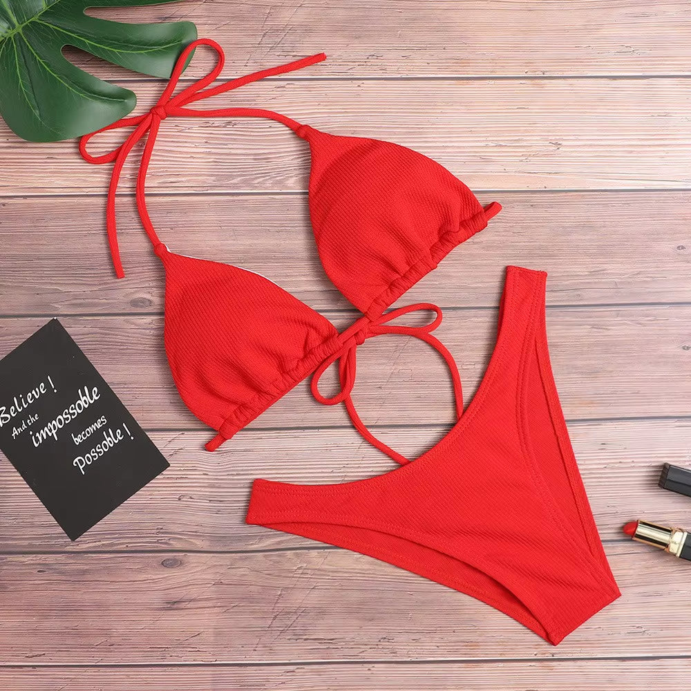 2023 Monochrome Women'S Sexy Bikini Women'S Swimwear Beach Bikini Beach Suit Bathrobe Swimwear
