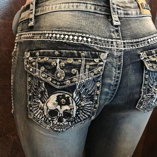 High Waist Women Jeans 2025 Fashion Sexy Straight Pants plus Size Comfortable Jeans Vintage Washable Black Denim Pants Elastic