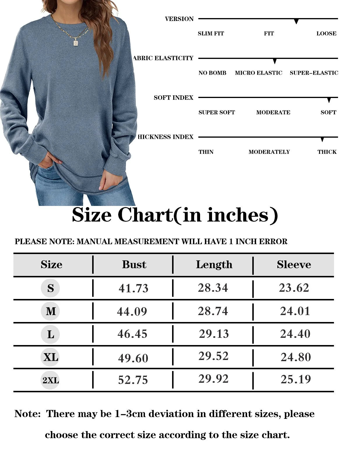 Sweatshirts for Women Crewneck Casual Long Sleeve Shirts Tunic Tops