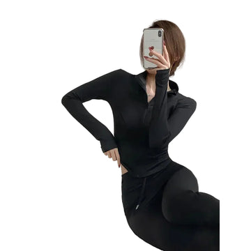 Sun Quick Drying Sports Coat Women'S Tight Top Yoga Jacket Long Sleeve Zipper Jacket Running Fitness Women'S Jacket S-3XL