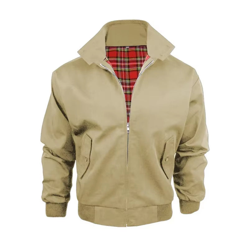 Men'S Autumn and Winter New Breathable Jacket, Retro Casual Warm and Fashionable Jacket Men'S Versatile and Trendy Jacket