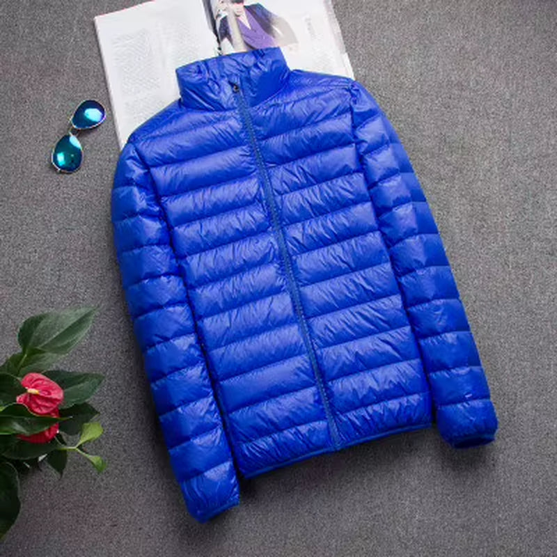 New Autumn and Winter down Jacket Men'S Fashion Hooded Super Light Warm Slim Coat down Jacket Men'S Coat