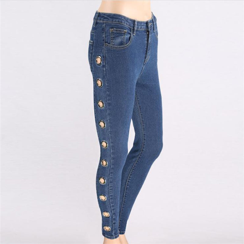 Fashion Tight Hoop Jeans for Women