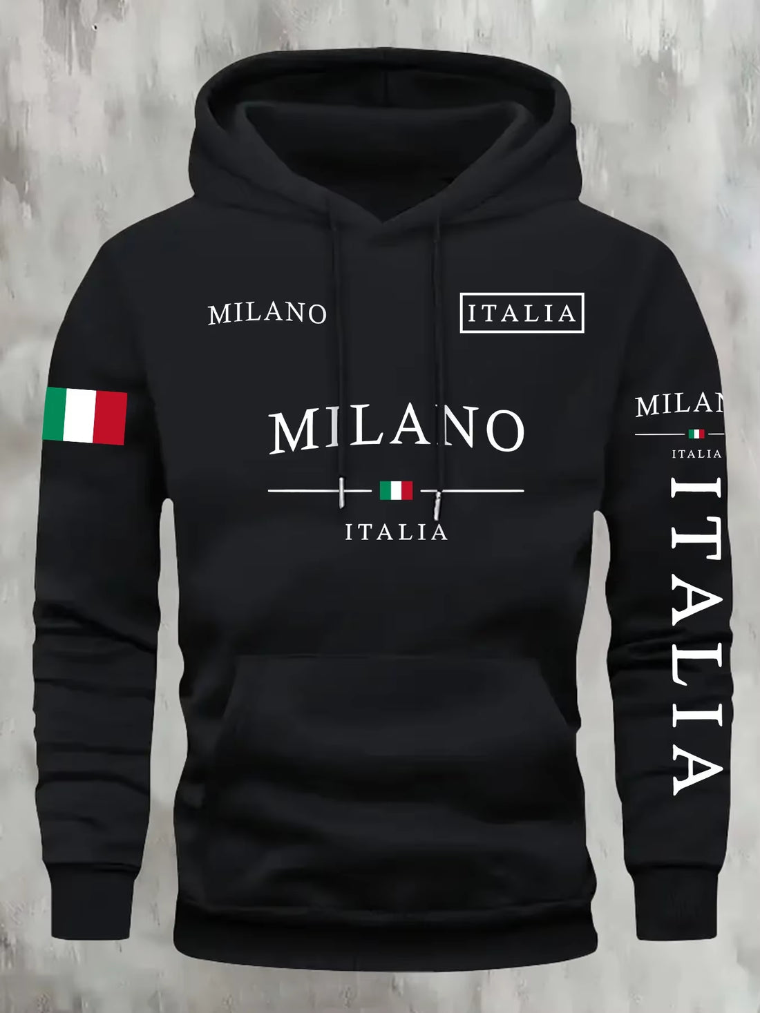 ITALIA MILANO Men Women Hoodie Outdoor Street Casual Sports Vacation Trend Spring Autumn Winter Couple Sweatshirt Top Clothing