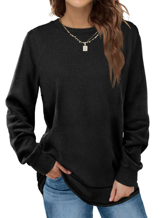Sweatshirts for Women Crewneck Casual Long Sleeve Shirts Tunic Tops
