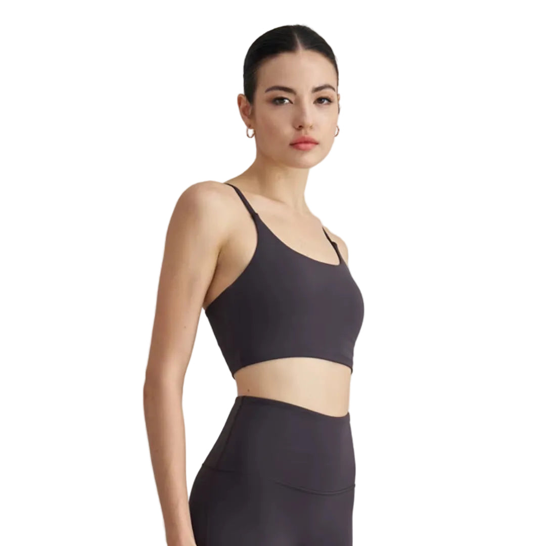 Solid Color Gym Cycling Shorts Yoga Set Short Legging +Spaghetti Straps Sport Bra Athletic Women Suit Comprehensive Training Jog