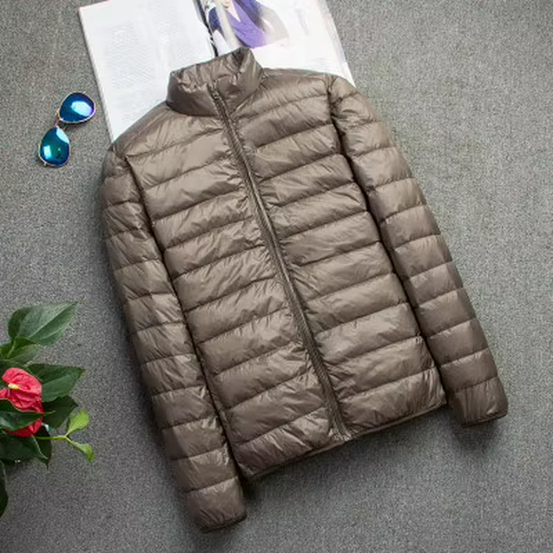 New Autumn and Winter down Jacket Men'S Fashion Hooded Super Light Warm Slim Coat down Jacket Men'S Coat