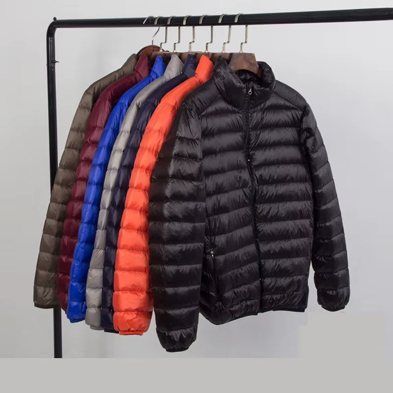 New Autumn and Winter down Jacket Men'S Fashion Hooded Super Light Warm Slim Coat down Jacket Men'S Coat