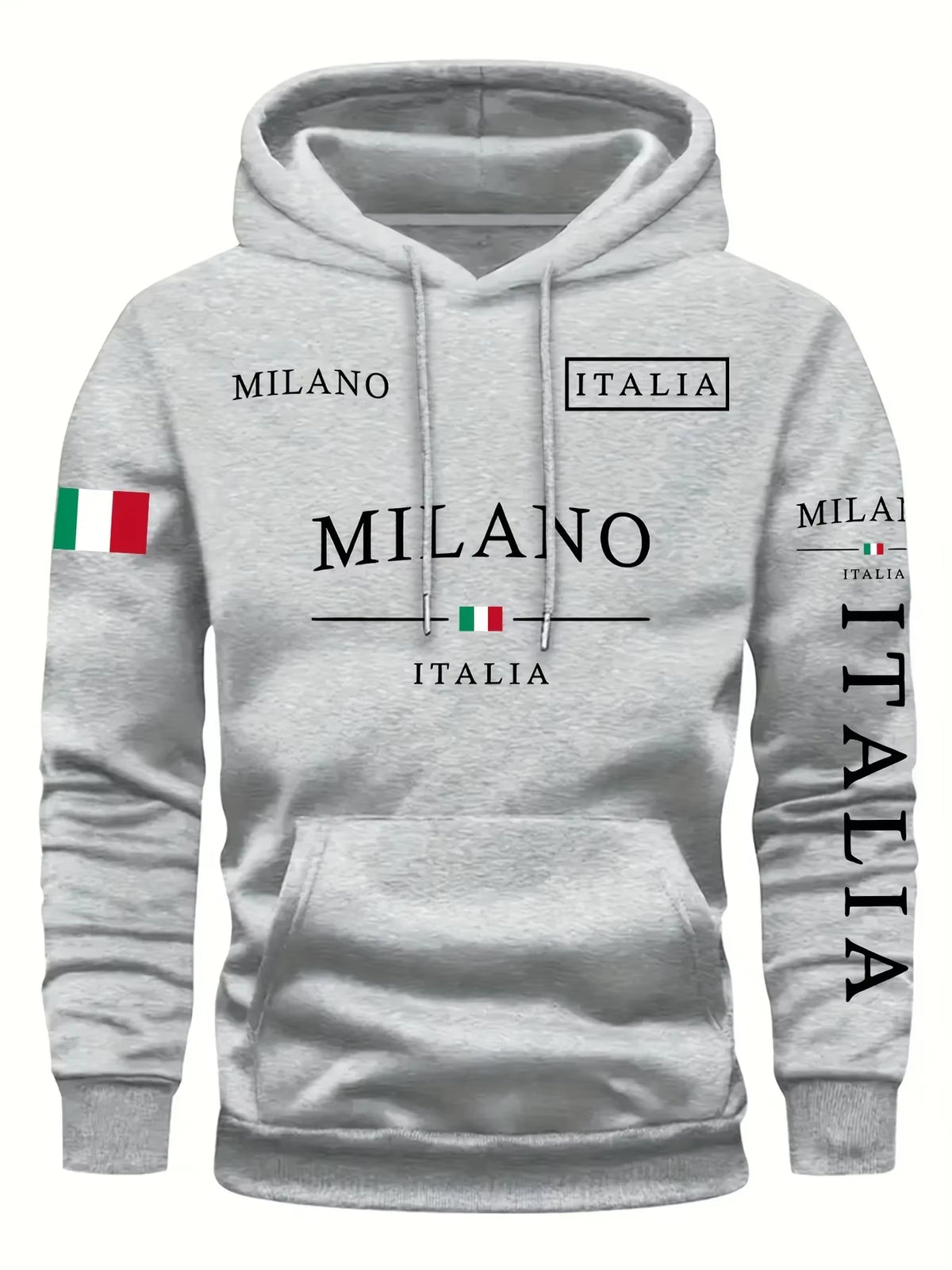 ITALIA MILANO Men Women Hoodie Outdoor Street Casual Sports Vacation Trend Spring Autumn Winter Couple Sweatshirt Top Clothing