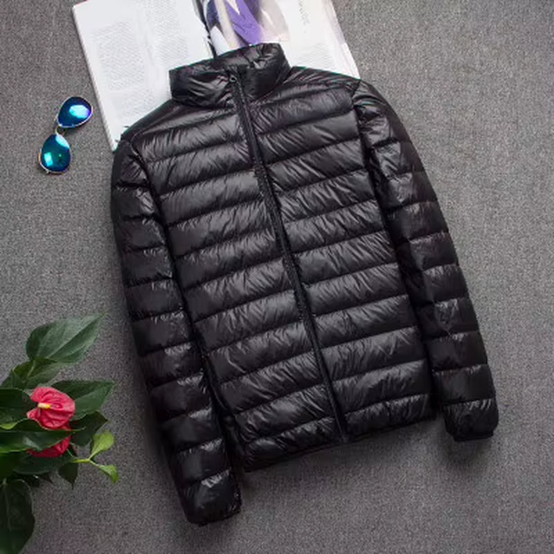 New Autumn and Winter down Jacket Men'S Fashion Hooded Super Light Warm Slim Coat down Jacket Men'S Coat