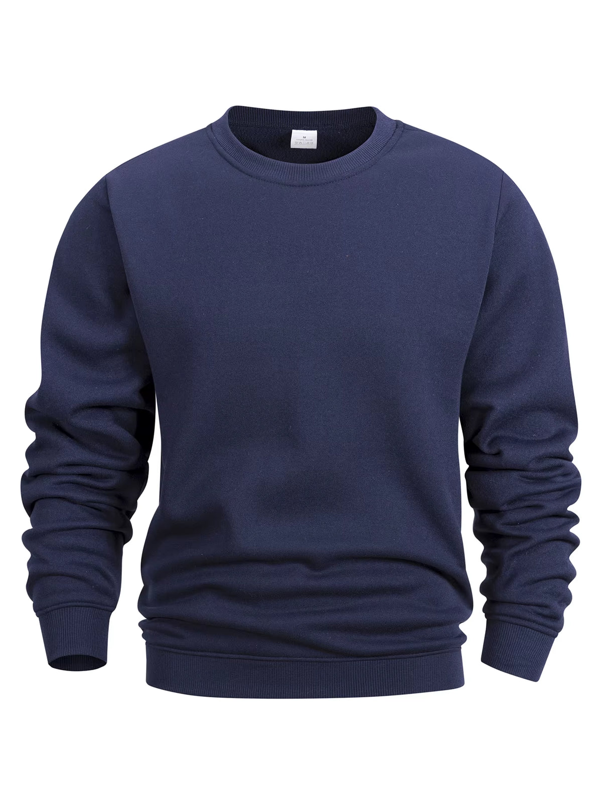 Men'S Crew Neck Sweatshirts Solid Color Sweatwear Spring Outdoor Casual Daily Long Sleeve Pullover Hoodie Man Sportswear
