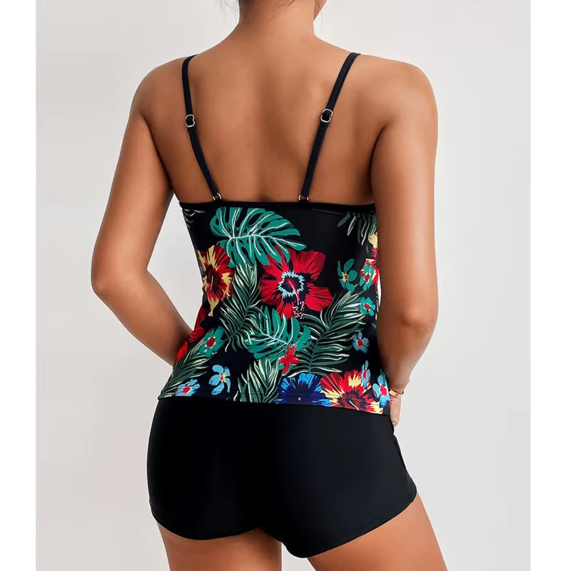 Sexy Large Swimsuits plus Size Tankini Sets Female Swimwear Beach Wear Two-Piece Bathing Suit Sports Pool Women'S Swimming Suit