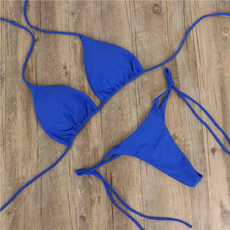Summer Swimsuit Women Sexy Bikini Set Push-Up Padded Bra Thong Two Pieces Swimwear Beachwear Bathing Suit Female Sexy Swimsuits
