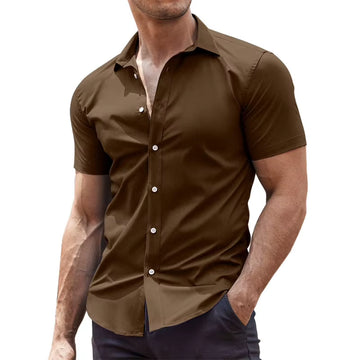 Men'S Summer Hawaiian Shirt Pattern Shirt, Outdoor Casual Short Sleeved 3D Printed Button Clothing, Comfortable and Breathable