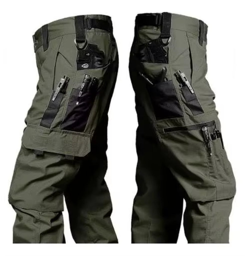 Wear Resistant Work Pant Man Multi-Pocket Straight Cargo Trousers Outdoor Jogging Tactical Pants Spring Autumn Casual Trousers