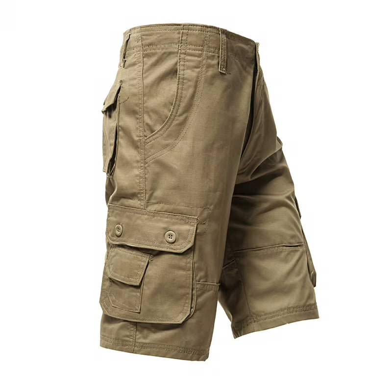 Men'S Cargo Shorts Big Size Sports Knee Shorts Classic Short Pants Streetwear Hip Hop Straight Loose Pants
