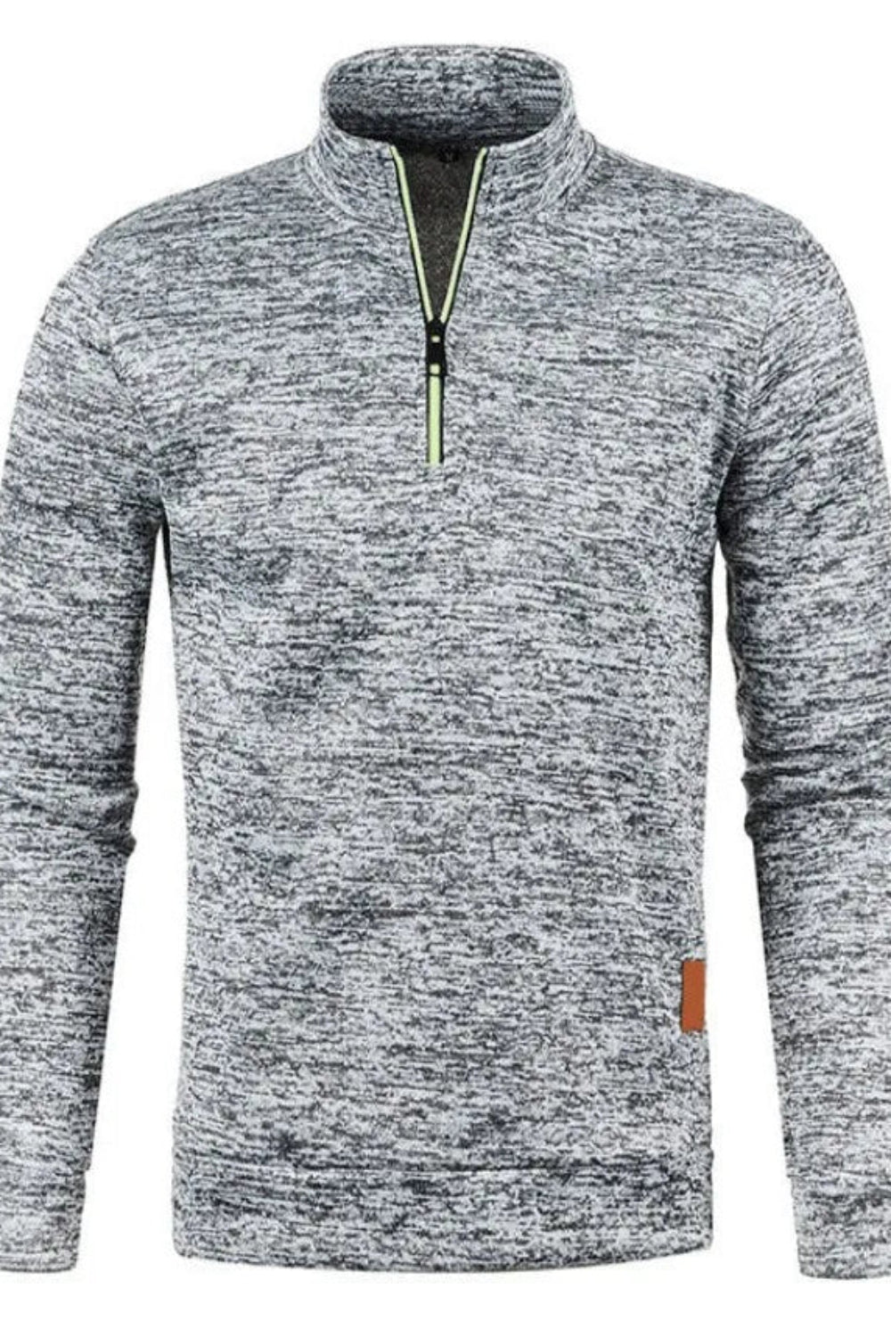 Autumn Men'S Half Zipper Sweatshirts Long Sleeve Solid Color Pullover Turtleneck Streetwear Winter Warm Jacket Sport Coats