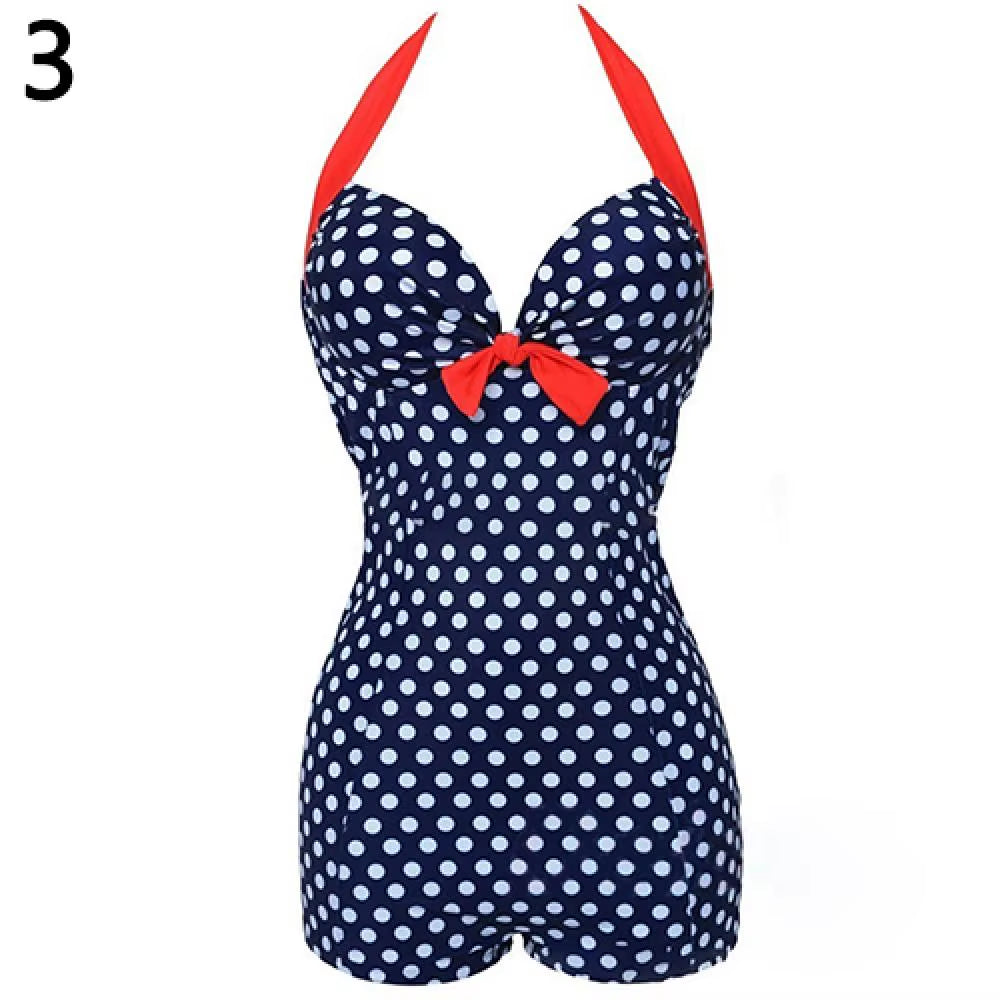 80% HOT SALE Women One-Piece Bathing Suit Dotted Beachwear Push up Monokini Swimsuit Swimwear Women'S Swimwear 2021
