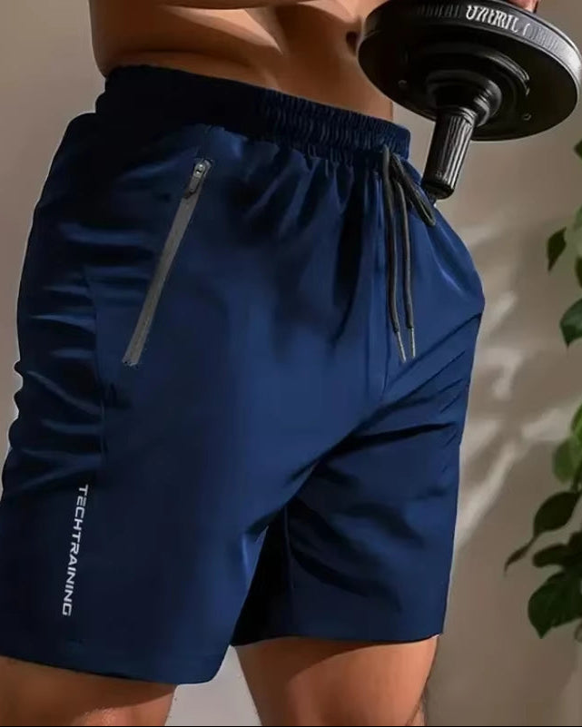 Summer Shorts Men Gym Sport Running Squat Fitness Workout Man Short Pants Breathable Quick-Drying Drawstring Mens Shorts