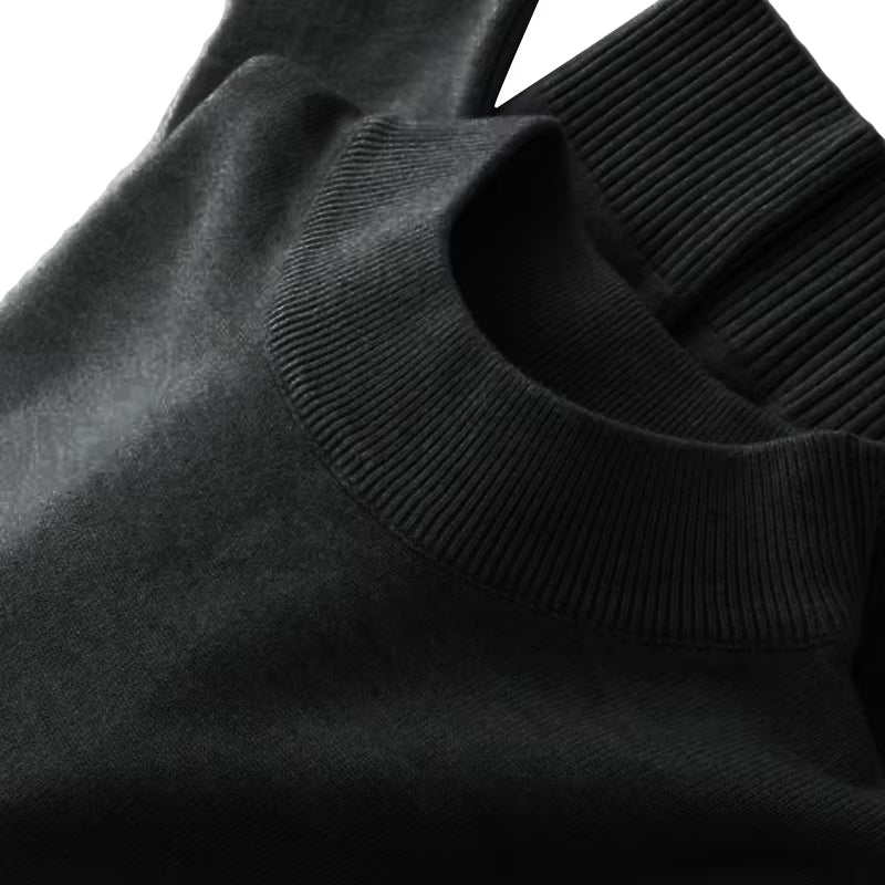 Men'S Mock Turtleneck Sweater Men'S Knitting Pullovers Rollneck Sweater Winter Warm Men Jumper Slim Fit Casual Streetwear