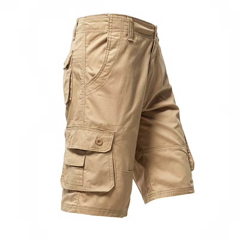 Men'S Cargo Shorts Big Size Sports Knee Shorts Classic Short Pants Streetwear Hip Hop Straight Loose Pants