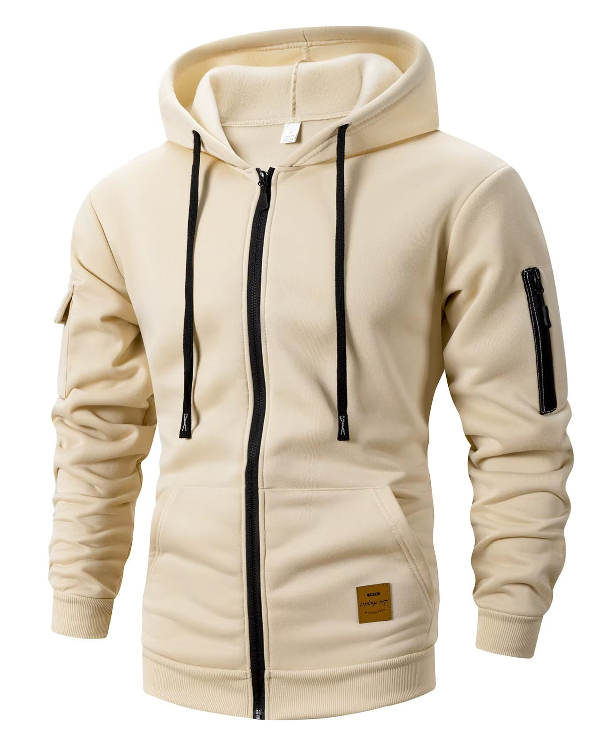 2025 New Autumn Men Sweatshirts Long Sleeve Jacket Hoodie Zipper Closure Jacket Male Hoodies Sweatshirt Slim Fit Male Clothing