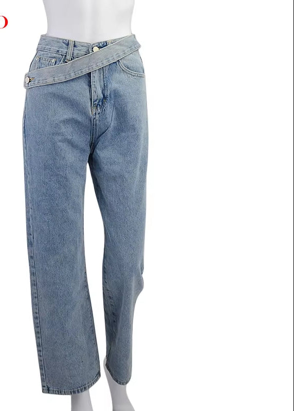 Casual Fashion Straight Denim High Waist Jeans Women Pants Fall Winter 2025 Harajuku Boyfriend Jeans Loose Bottom