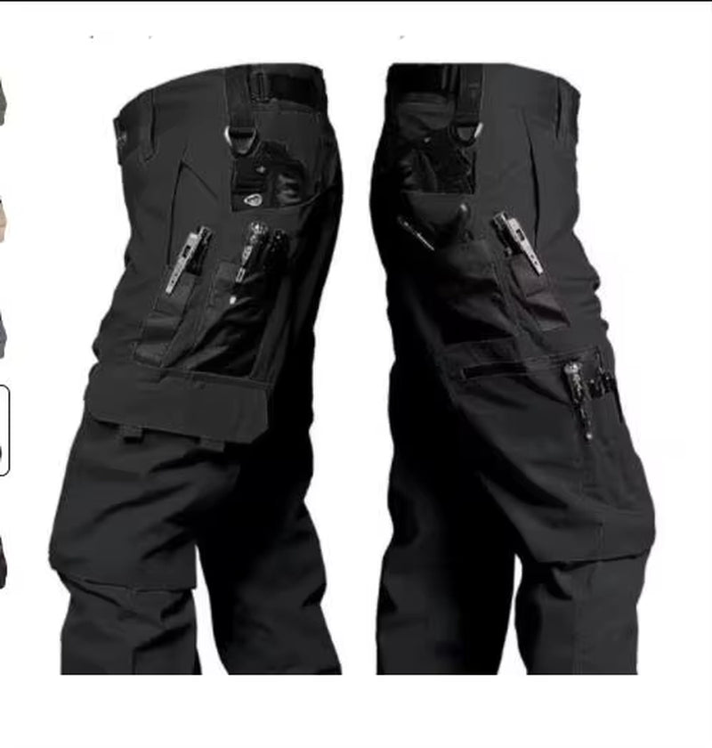 Wear Resistant Work Pant Man Multi-Pocket Straight Cargo Trousers Outdoor Jogging Tactical Pants Spring Autumn Casual Trousers