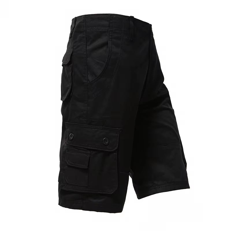 Men'S Cargo Shorts Big Size Sports Knee Shorts Classic Short Pants Streetwear Hip Hop Straight Loose Pants