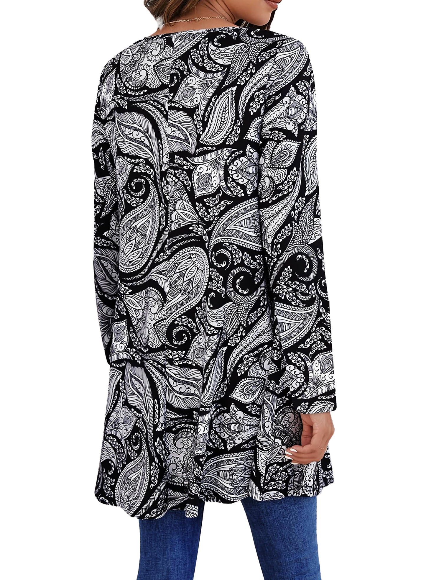 Womens plus Size Tops Casual Long Sleeve Shirts Dressy Tunic Tops Fall Loose Blouses