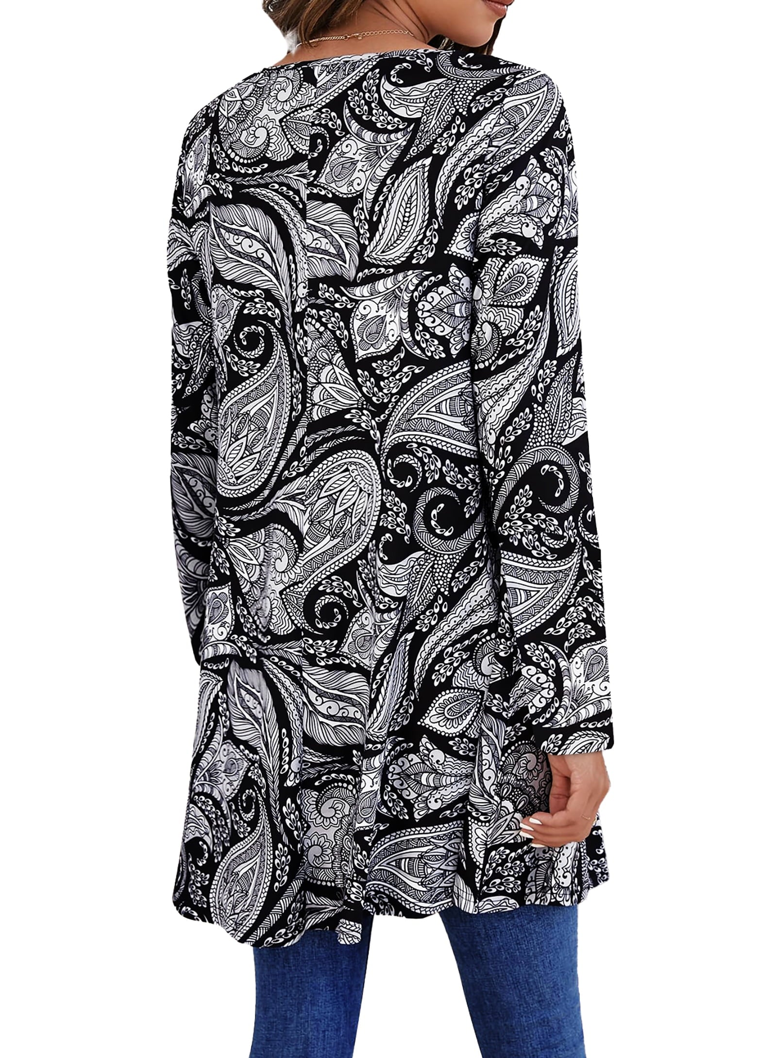 Womens plus Size Tops Casual Long Sleeve Shirts Dressy Tunic Tops Fall Loose Blouses
