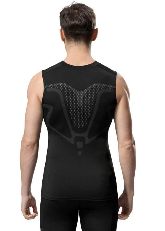 Compression Tank Top Men Gym Shirt Sleeveless Quick Dry Printing Sportswear Male