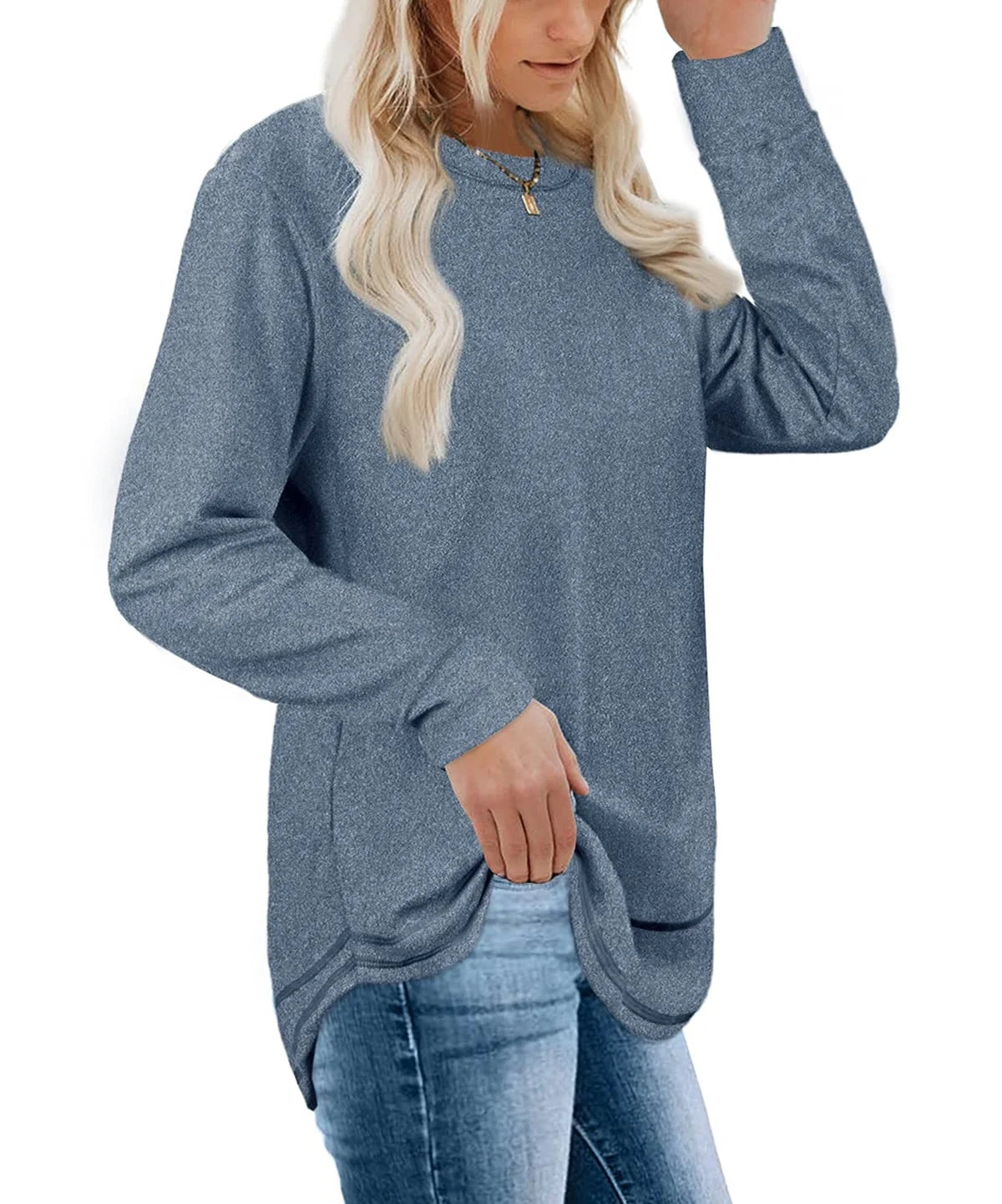 Sweatshirts for Women Crewneck Casual Long Sleeve Shirts Tunic Tops