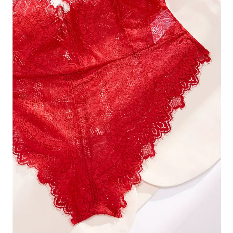 Sexy Lace Women'S Clothing Bodysuit Woman 2024 New Collection Deep V Perspective Backless Underwear One-Piece Corset Hot Costume