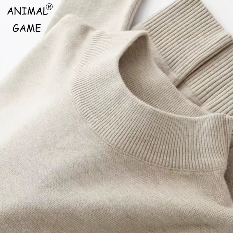 Men'S Mock Turtleneck Sweater Men'S Knitting Pullovers Rollneck Sweater Winter Warm Men Jumper Slim Fit Casual Streetwear