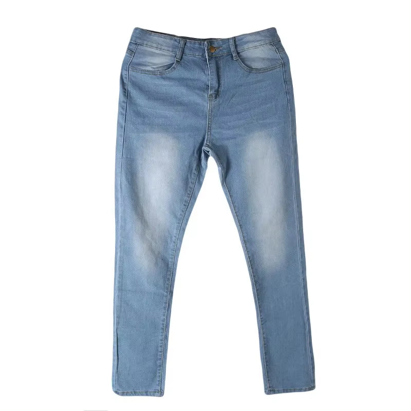 Sexy Jeans Women Denim Skinny Pants High Waist Stretch Lady Jeans Push up Leggings Slim Pockets Button Pencil Jeans Women Pants