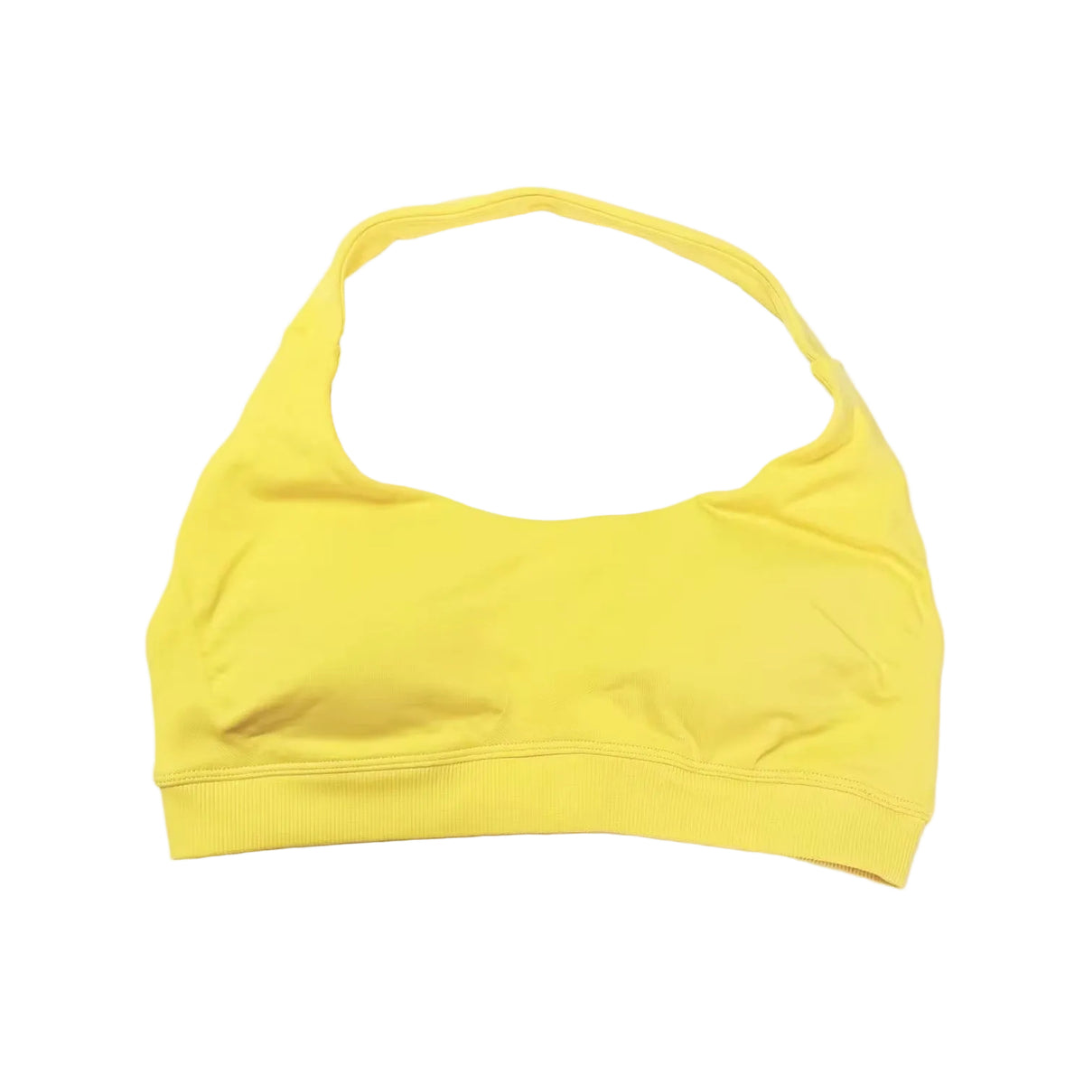Women Seamless Halter Sports Bra High Support Push-Up Open Back Activewear Gym Tank Top Fitness Yoga Workout Brassiere