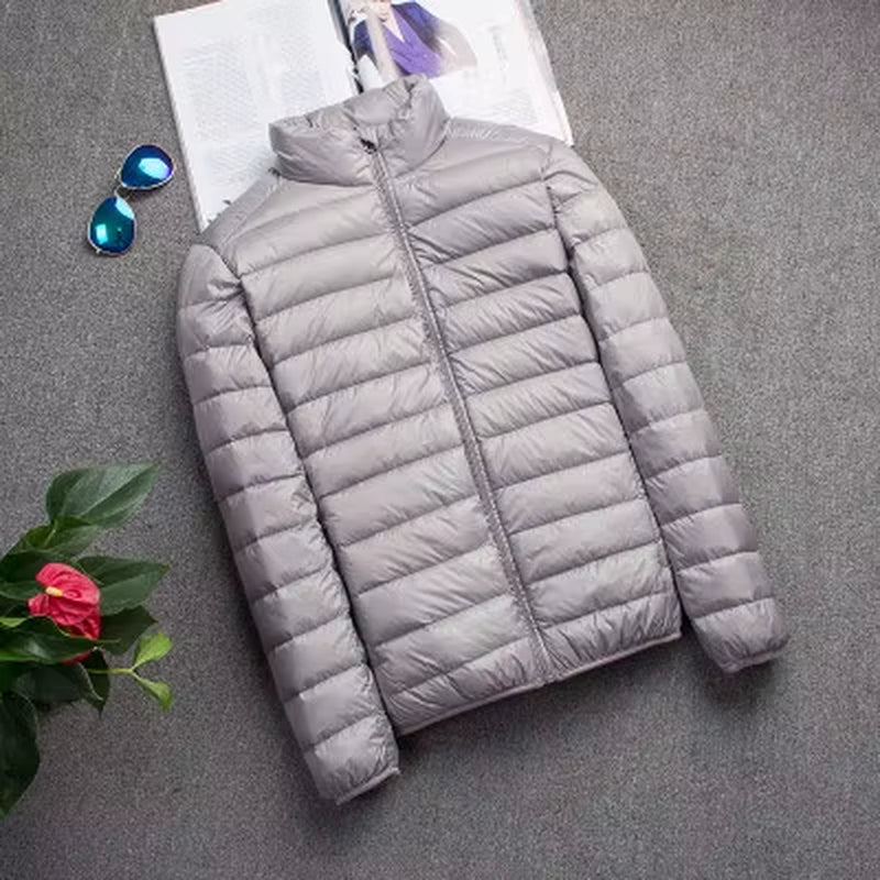 New Autumn and Winter down Jacket Men'S Fashion Hooded Super Light Warm Slim Coat down Jacket Men'S Coat